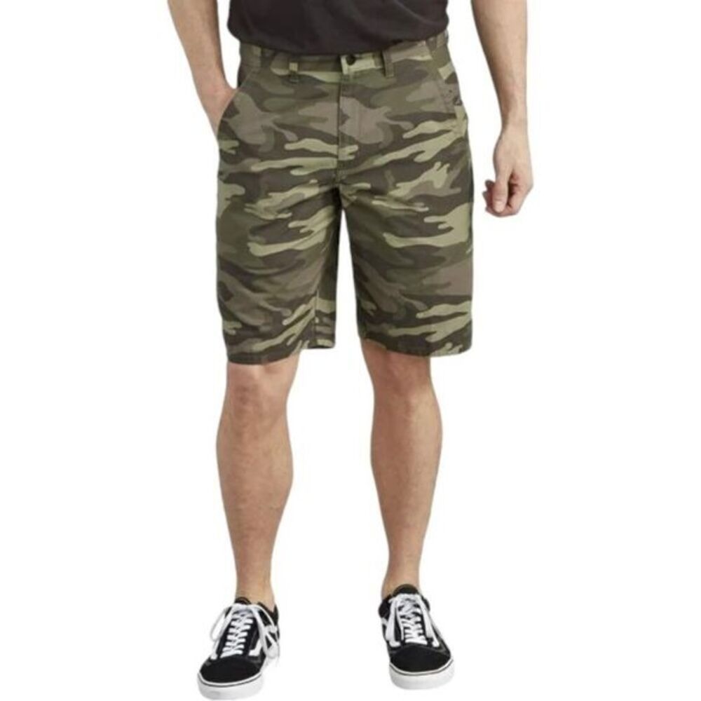Dickies Genuine Men's 11" Flex Multi-Use Ripstop Short (42, Green‎ Camo)